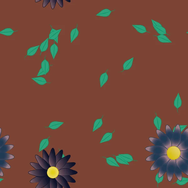 Kusursuz Çiçek Şablonu Soyut Duvar Kağıdı Vektör Illüstrasyonu — Stok Vektör