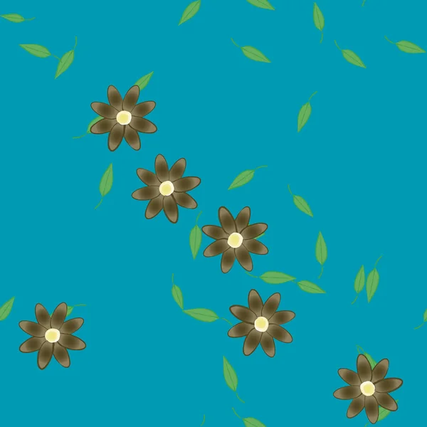 Plantilla Floral Sin Costuras Fondo Pantalla Abstracto Ilustración Vectorial — Vector de stock