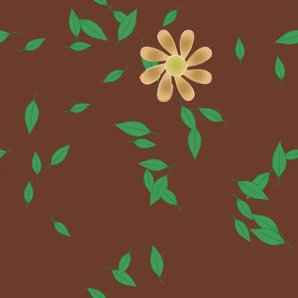 Plantilla Floral Sin Costuras Fondo Pantalla Abstracto Ilustración Vectorial — Archivo Imágenes Vectoriales