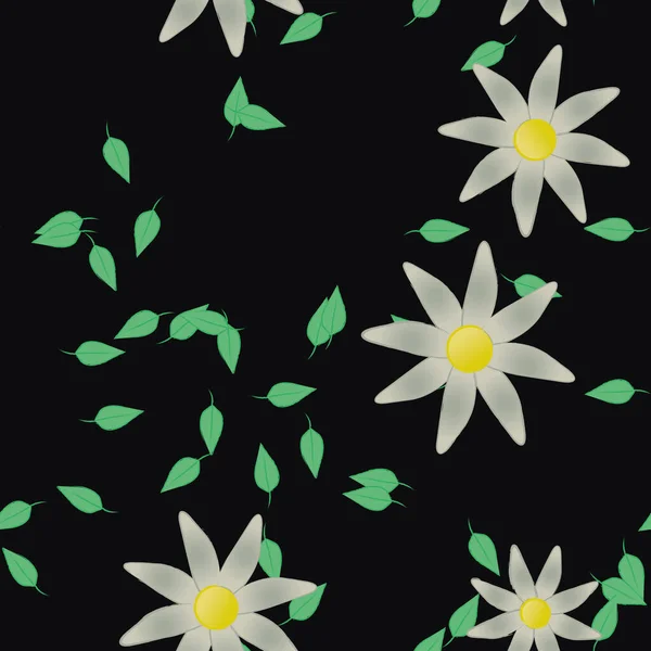 Plantilla Floral Sin Costuras Fondo Pantalla Abstracto Ilustración Vectorial — Archivo Imágenes Vectoriales