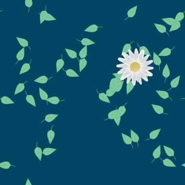 soyut çiçekler ve yapraklar, çiçekler duvar kağıtları, vektör illüstrasyonu