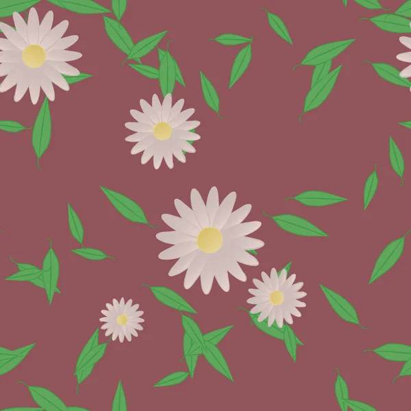 Bloesem Gebladerte Bloemen Bloei Behang Vector Illustratie — Stockvector