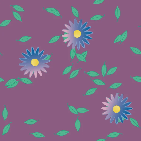 Abstrakt Blomma Och Bladverk Blommor Blomma Tapet Vektor Illustration — Stock vektor