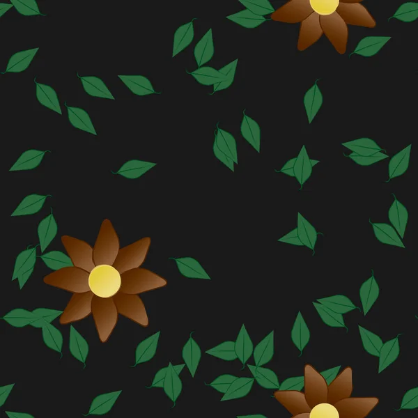 Abstracte Bloesem Gebladerte Bloemen Bloei Behang Vector Illustratie — Stockvector