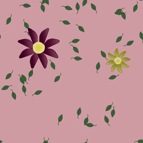 Abstracte Bloesem Gebladerte Bloemen Bloei Behang Vector Illustratie — Stockvector