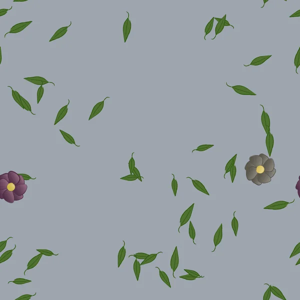 Abstrakt Blomma Och Bladverk Blommor Blomma Tapet Vektor Illustration — Stock vektor