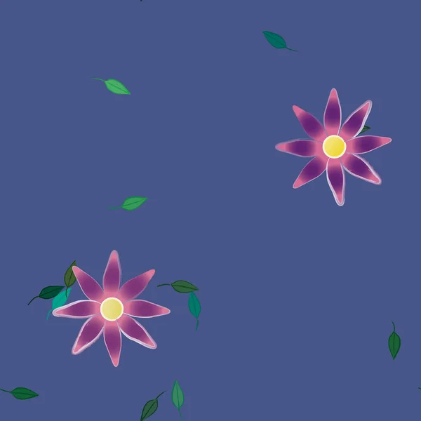 Abstracte Bloesem Gebladerte Bloemen Bloei Behang Vector Illustratie — Stockvector