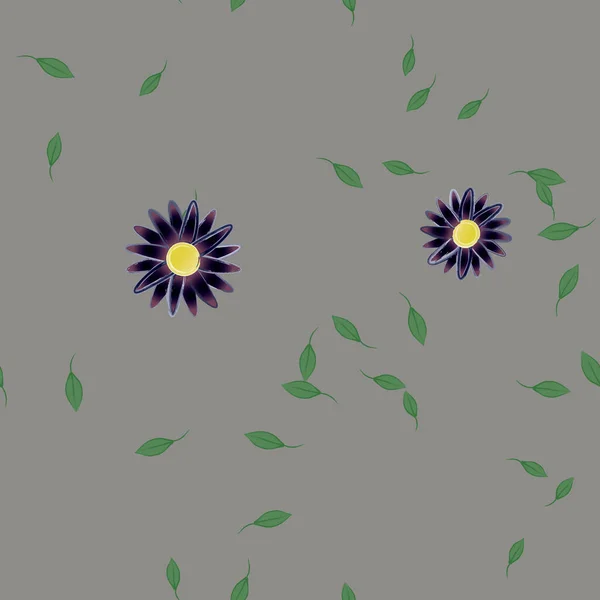 Abstrakt Blomma Och Bladverk Blommor Blomma Tapet Vektor Illustration — Stock vektor