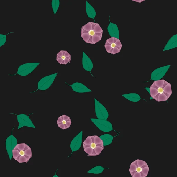 Abstrakt Blomma Och Bladverk Blommor Blomma Tapet Vektor Illustration — Stock vektor