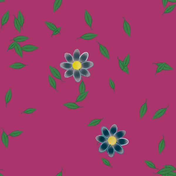 Bloesem Gebladerte Bloemen Bloei Behang Vector Illustratie — Stockvector