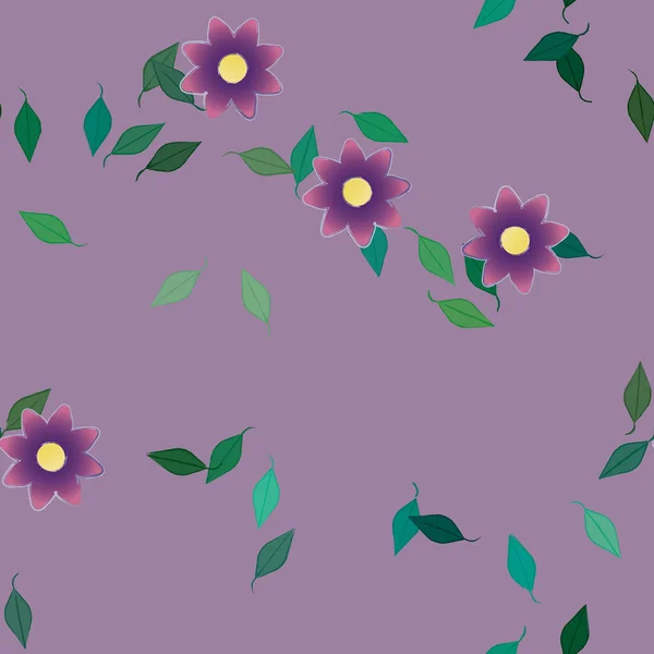 Abstracte Bloesem Gebladerte Bloemen Bloei Behang Vector Illustratie — Stockvector