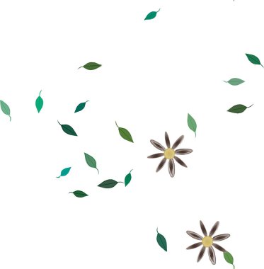 Çiçeklerin çiçek ve yapraklarla gösterimi, düz arkaplanda dijital duvar kağıdı