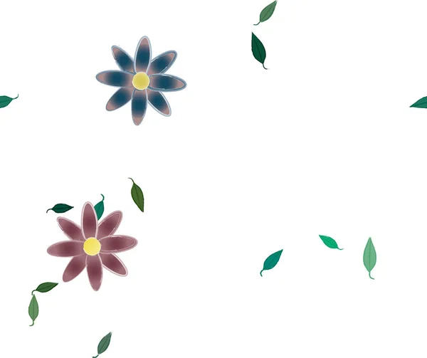 Abstracte Bloesem Gebladerte Bloemen Bloei Behang Vector Illustratie — Stockvector