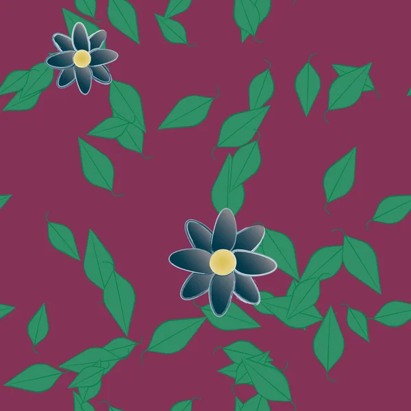 Abstracte Bloesem Gebladerte Bloemen Bloei Behang Vector Illustratie — Stockvector