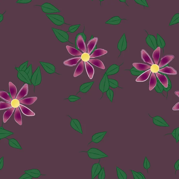 Abstracte Bloesem Gebladerte Bloemen Bloei Behang Vector Illustratie — Stockvector