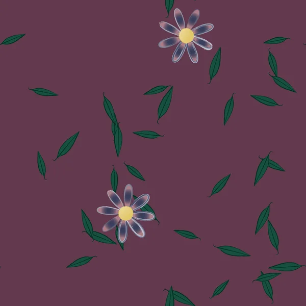 Fleur Abstraite Feuillage Papier Peint Fleur Fleurs Illustration Vectorielle — Image vectorielle