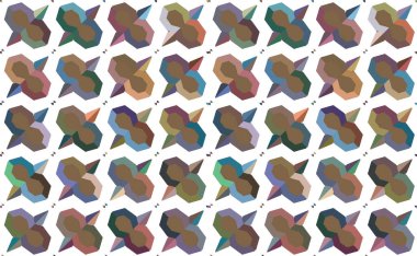 Modern geometrik vektör tasarımı, kusursuz desen çizimi