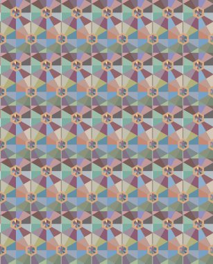 Modern geometrik vektör tasarımı, kusursuz desen çizimi