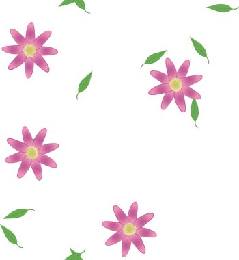 Yaprakları pürüzsüz arkaplan, vektör illüstrasyonu