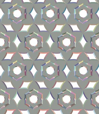 Modern geometrik vektör tasarımı, kusursuz desen çizimi