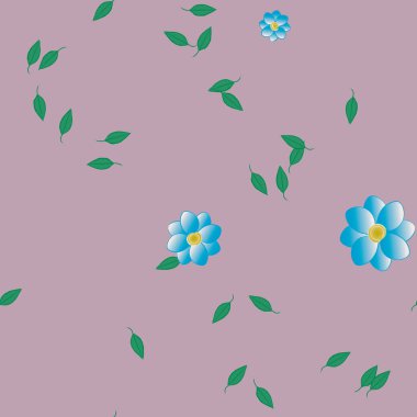 Yaprakları pürüzsüz arkaplan, vektör illüstrasyonu