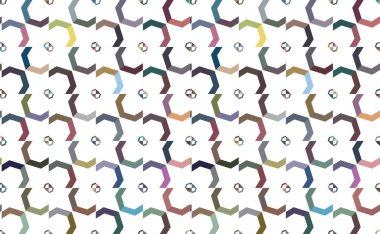 Modern geometrik vektör tasarımı, kusursuz desen çizimi