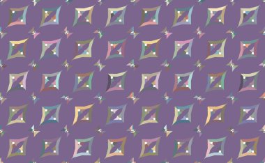 Modern geometrik vektör tasarımı, kusursuz desen çizimi