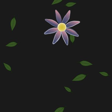 Yaprakları pürüzsüz arkaplan, vektör illüstrasyonu