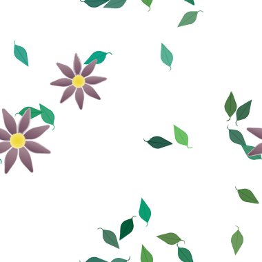 Yaprakları pürüzsüz arkaplan, vektör illüstrasyonu