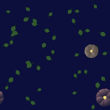 Yaprakları pürüzsüz arkaplan, vektör illüstrasyonu