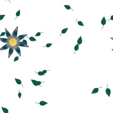 Yaprakları pürüzsüz arkaplan, vektör illüstrasyonu