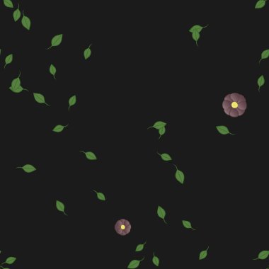 Yaprakları pürüzsüz arkaplan, vektör illüstrasyonu