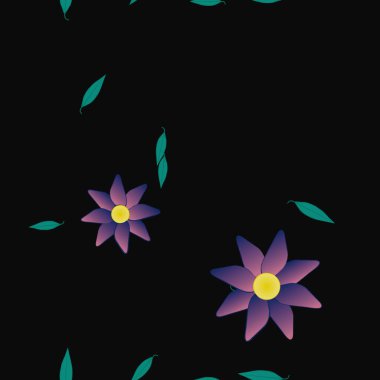 Yaprakları pürüzsüz arkaplan, vektör illüstrasyonu