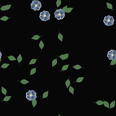 Yaprakları pürüzsüz arkaplan, vektör illüstrasyonu