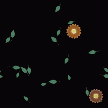 Yaprakları pürüzsüz arkaplan, vektör illüstrasyonu