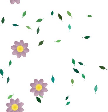 Yaprakları pürüzsüz arkaplan, vektör illüstrasyonu