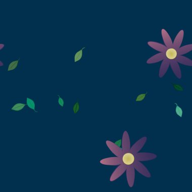 Yaprakları pürüzsüz arkaplan, vektör illüstrasyonu