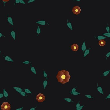 Yaprakları pürüzsüz arkaplan, vektör illüstrasyonu