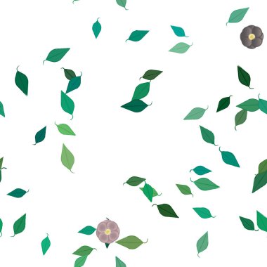Yaprakları pürüzsüz arkaplan, vektör illüstrasyonu