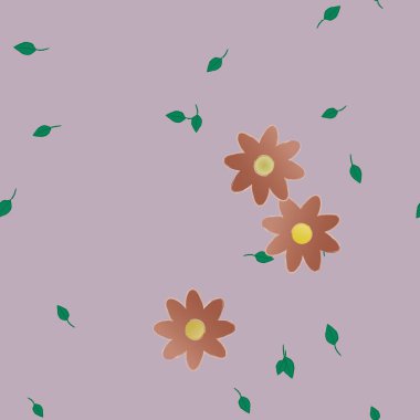 Yaprakları pürüzsüz arkaplan, vektör illüstrasyonu