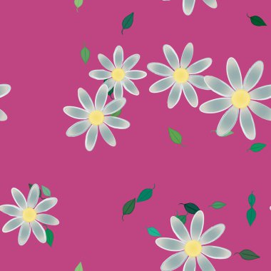 Yaprakları pürüzsüz arkaplan, vektör illüstrasyonu