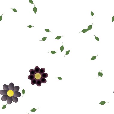 Yaprakları pürüzsüz arkaplan, vektör illüstrasyonu