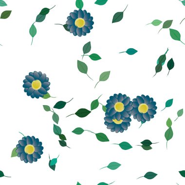 Yaprakları pürüzsüz arkaplan, vektör illüstrasyonu