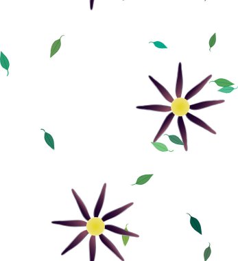 Yaprakları pürüzsüz arkaplan, vektör illüstrasyonu