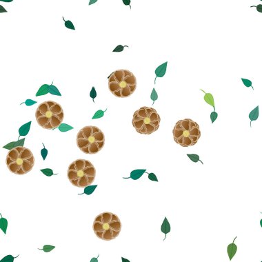 Yaprakları pürüzsüz arkaplan, vektör illüstrasyonu