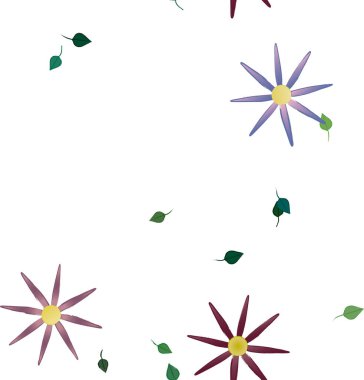 Yaprakları pürüzsüz arkaplan, vektör illüstrasyonu