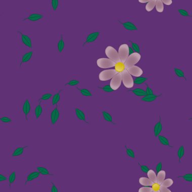 Yaprakları pürüzsüz arkaplan, vektör illüstrasyonu