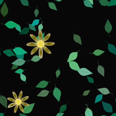 Yaprakları pürüzsüz arkaplan, vektör illüstrasyonu