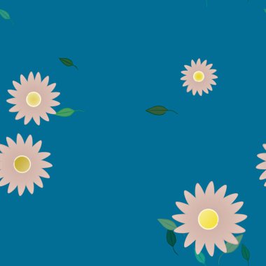 Yaprakları pürüzsüz arkaplan, vektör illüstrasyonu