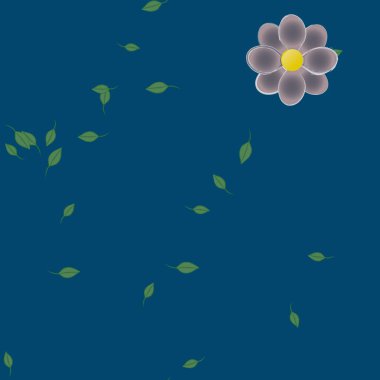 Yaprakları pürüzsüz arkaplan, vektör illüstrasyonu